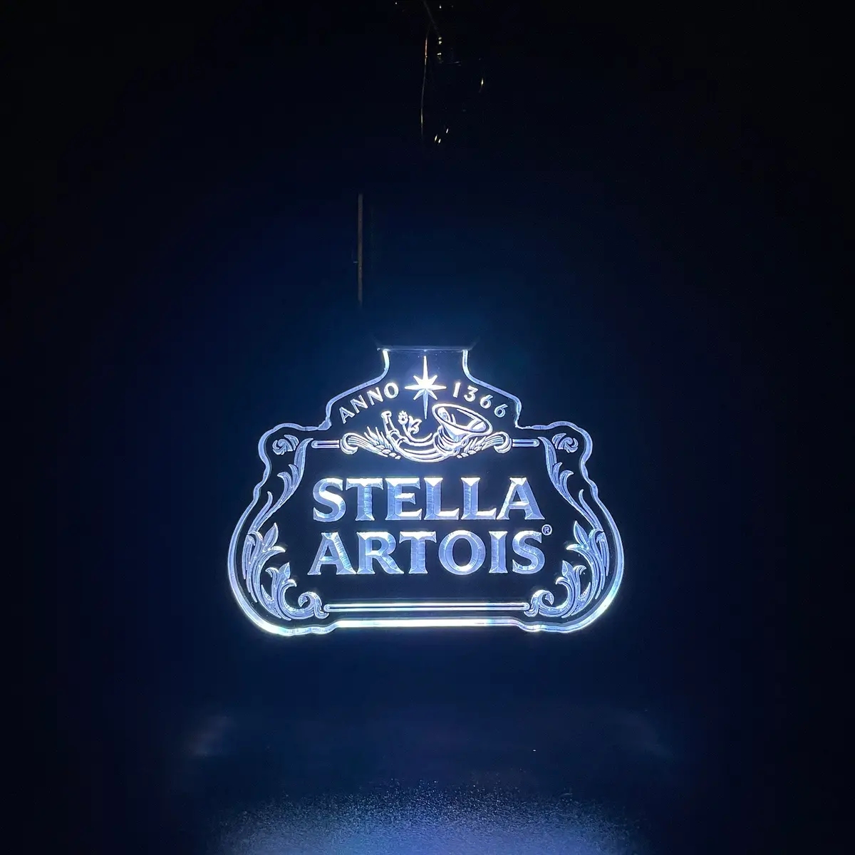 Stellar Artois Led Light Acrylic Keychain , Christmas Tree Ornament 1