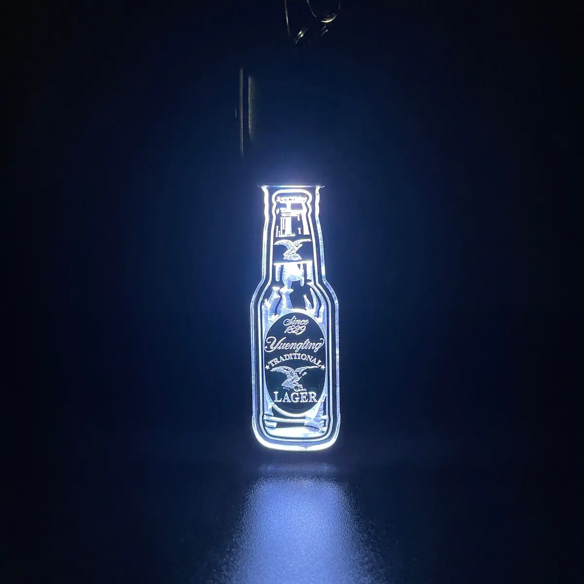 Yuengling Lager Led Light Acrylic Keychain , Christmas Tree Ornament 1