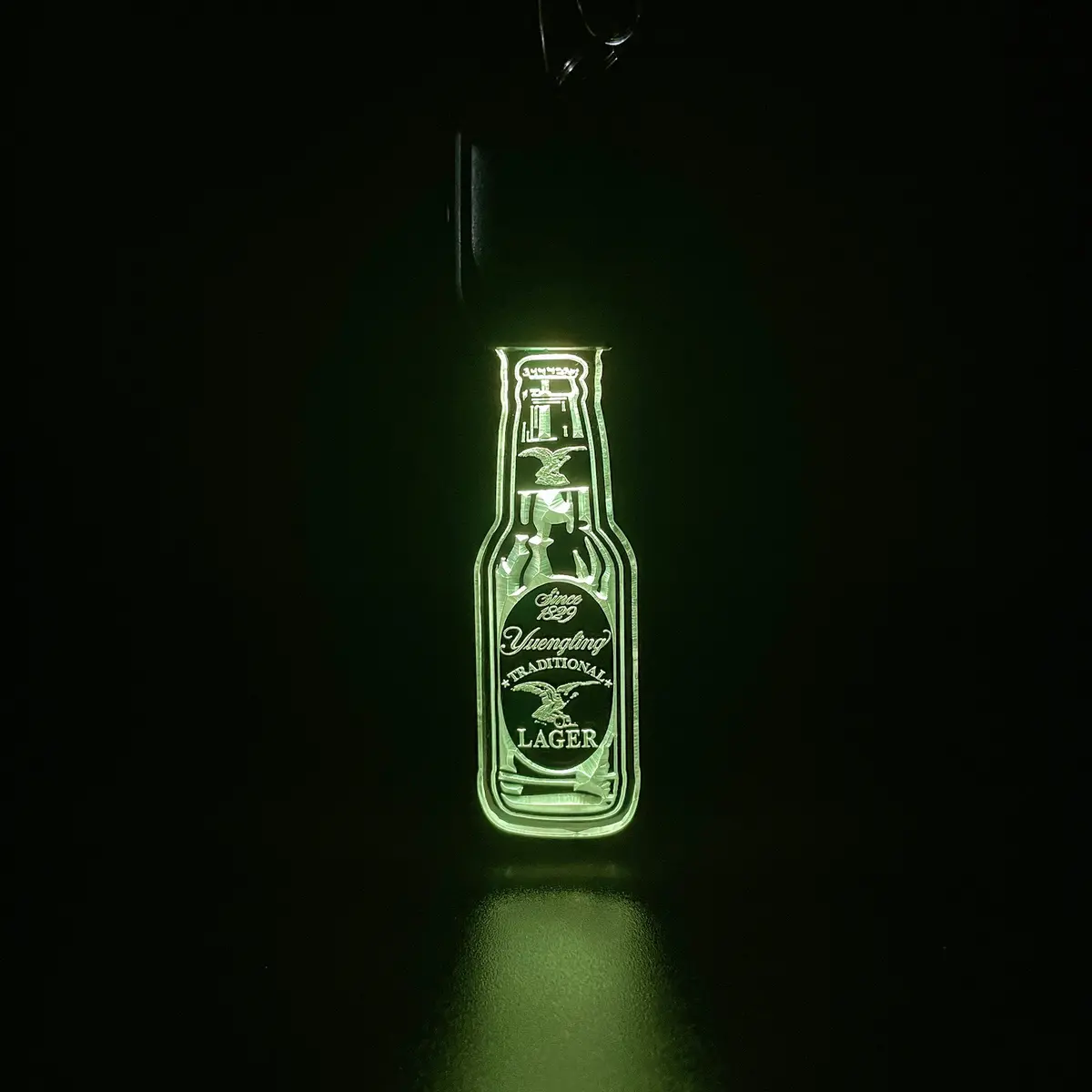 Yuengling Lager Led Light Acrylic Keychain , Christmas Tree Ornament 2