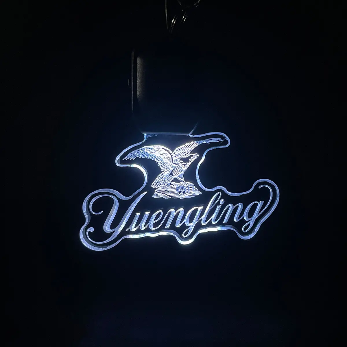 Yuengling Eagle Led Light Acrylic Keychain , Christmas Tree Ornament 1