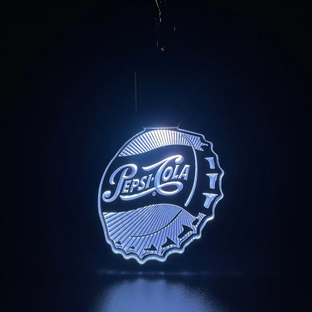 Pepsi Cola Led Light Acrylic Keychain , Christmas Tree Ornament 1