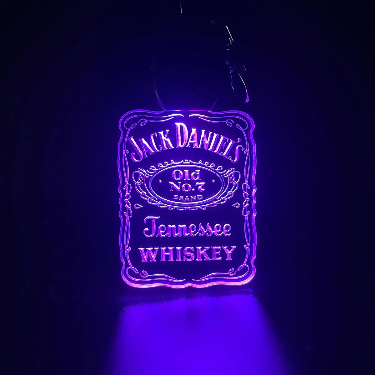Jack Daniel's Whiskey Led Light Acrylic Keychain , Christmas Tree Ornament 1