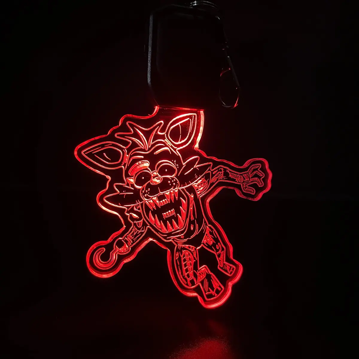 Five Nights At Freddy's Foxy Led Light Acrylic Keychain , Christmas Tree Ornament 1