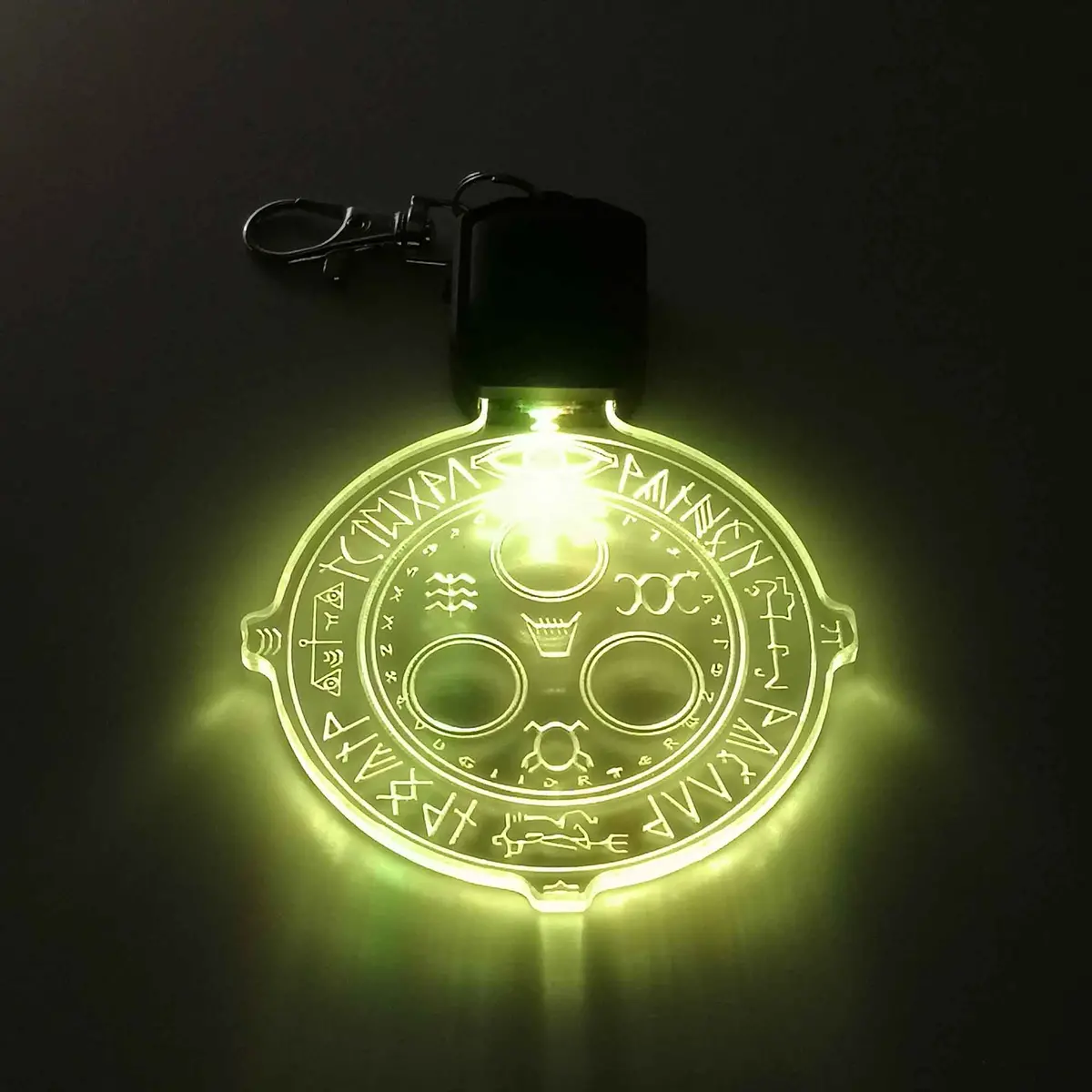Silent Hills Halo Of The Sun Led Light Acrylic Keychain , Christmas Tree Ornament 1
