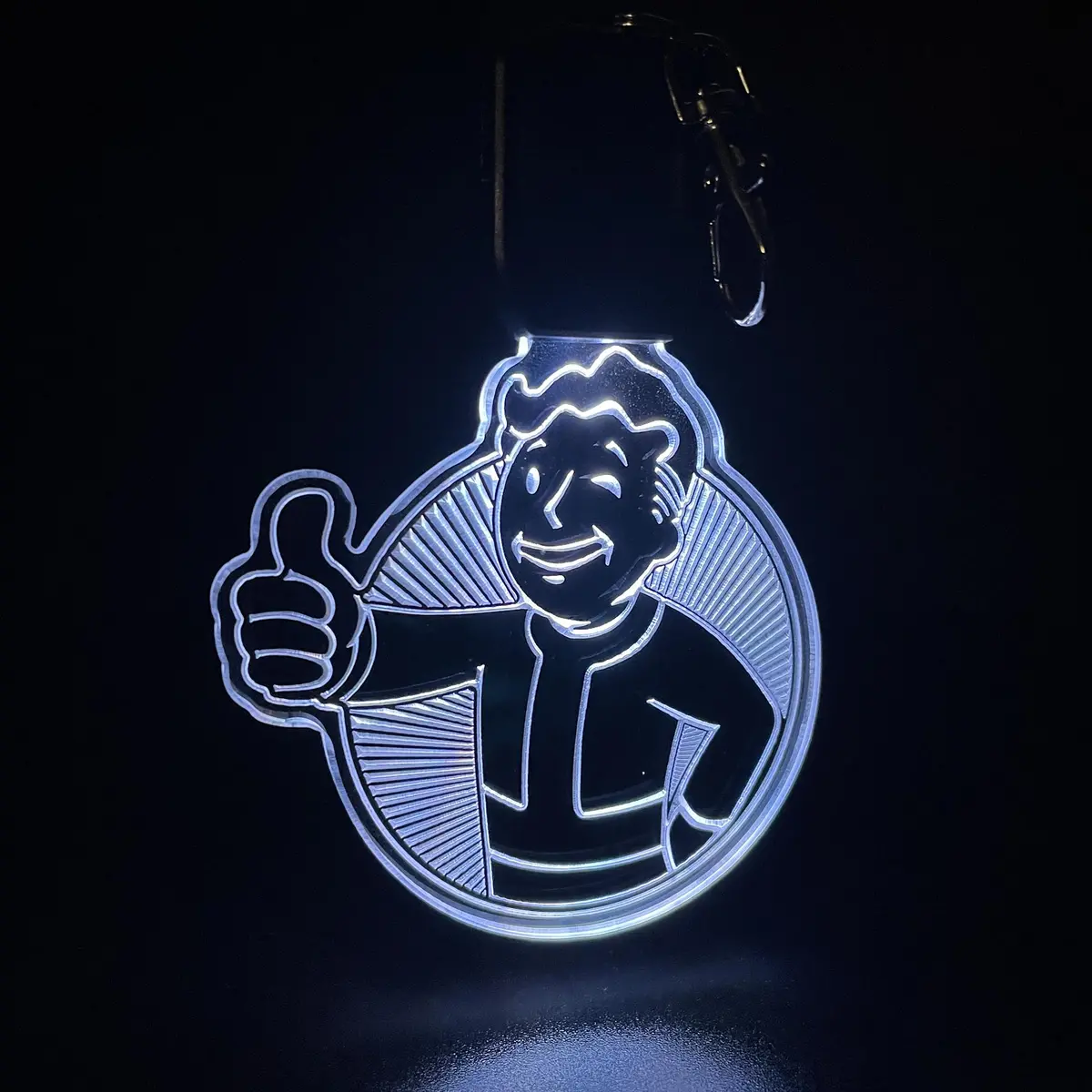 Fallout Boy Led Light Acrylic Keychain , Christmas Tree Ornament 2
