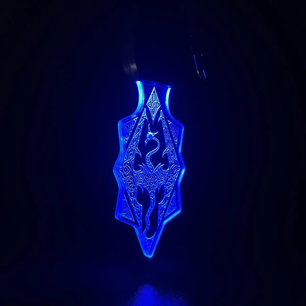 Elder Scrolls Dragon Led Light Acrylic Keychain , Christmas Tree Ornament 1
