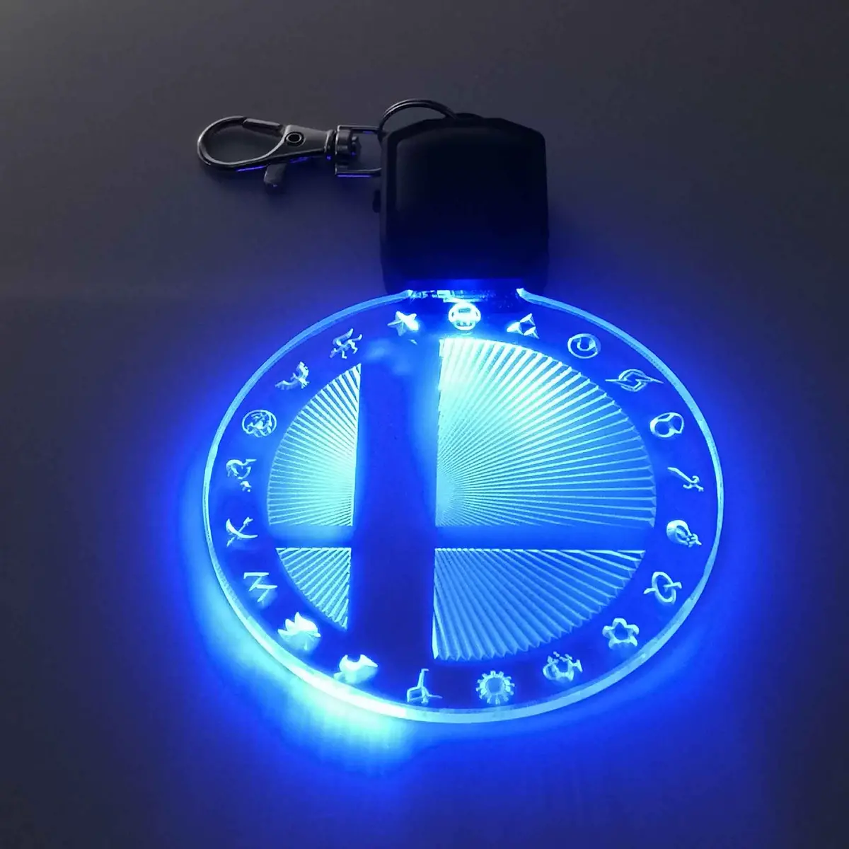 Super Smash Bros Led Light Acrylic Keychain , Christmas Tree Ornament 1