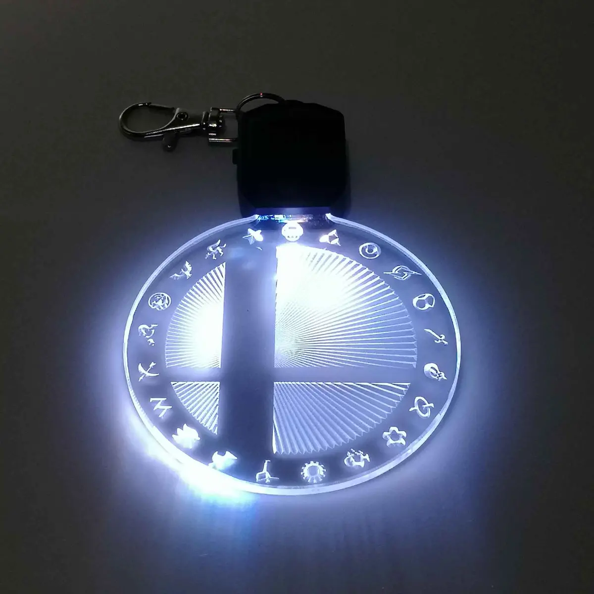 Super Smash Bros Led Light Acrylic Keychain , Christmas Tree Ornament 2