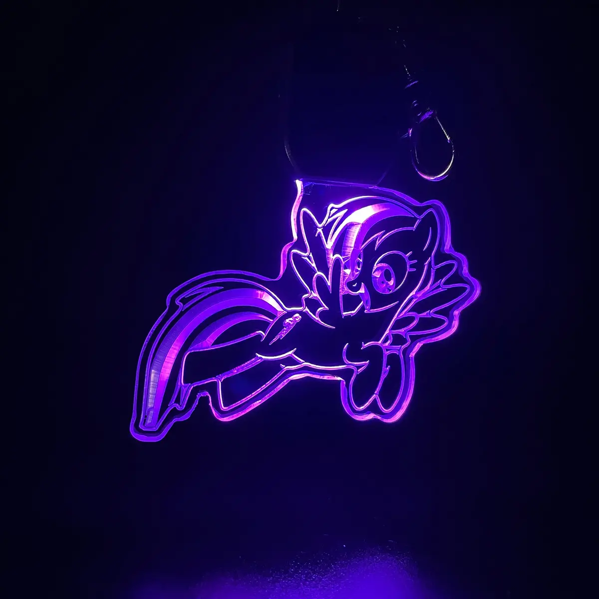My Little Pony Led Light Acrylic Keychain , Christmas Tree Ornament 1