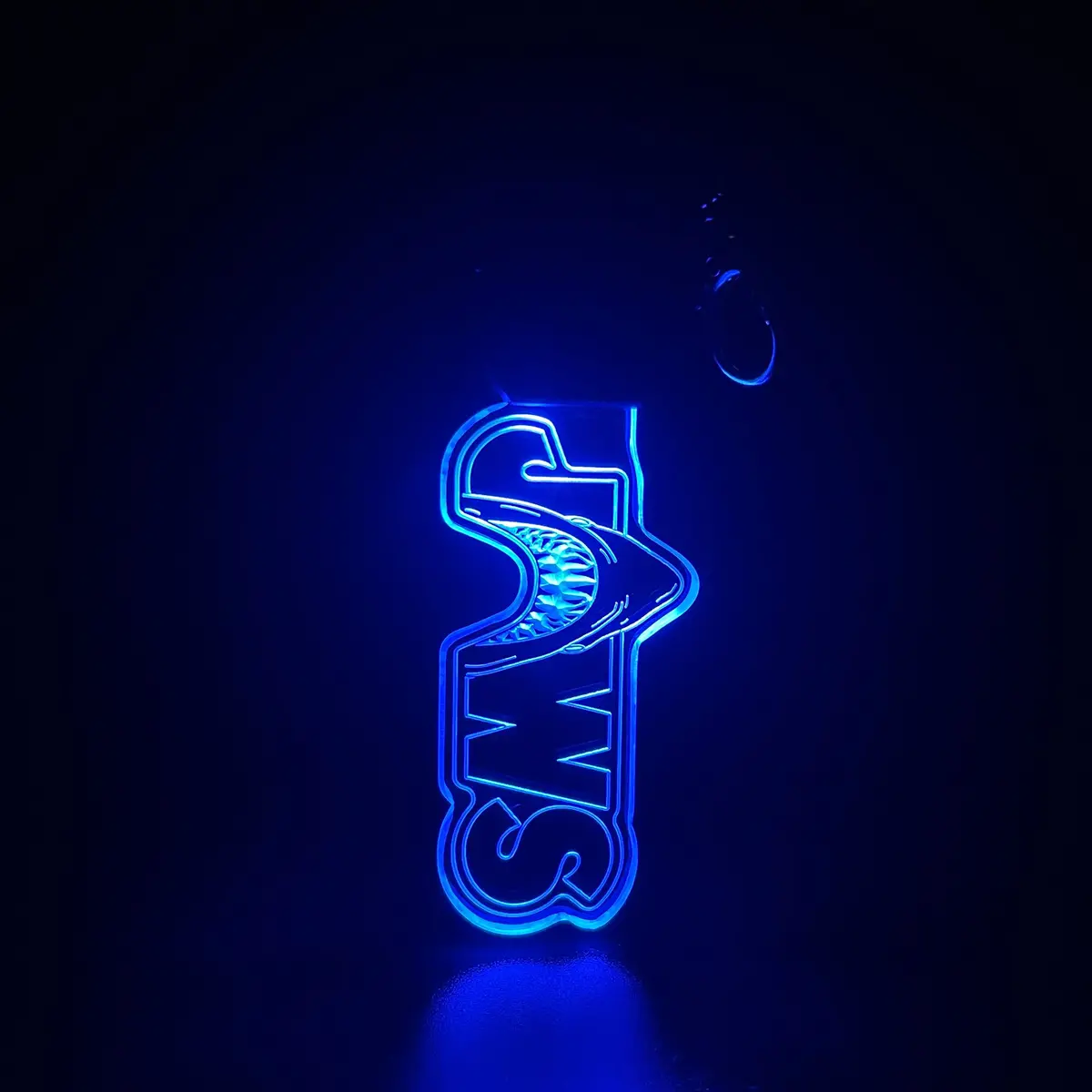 Jaws Led Light Acrylic Keychain , Christmas Tree Ornament 1