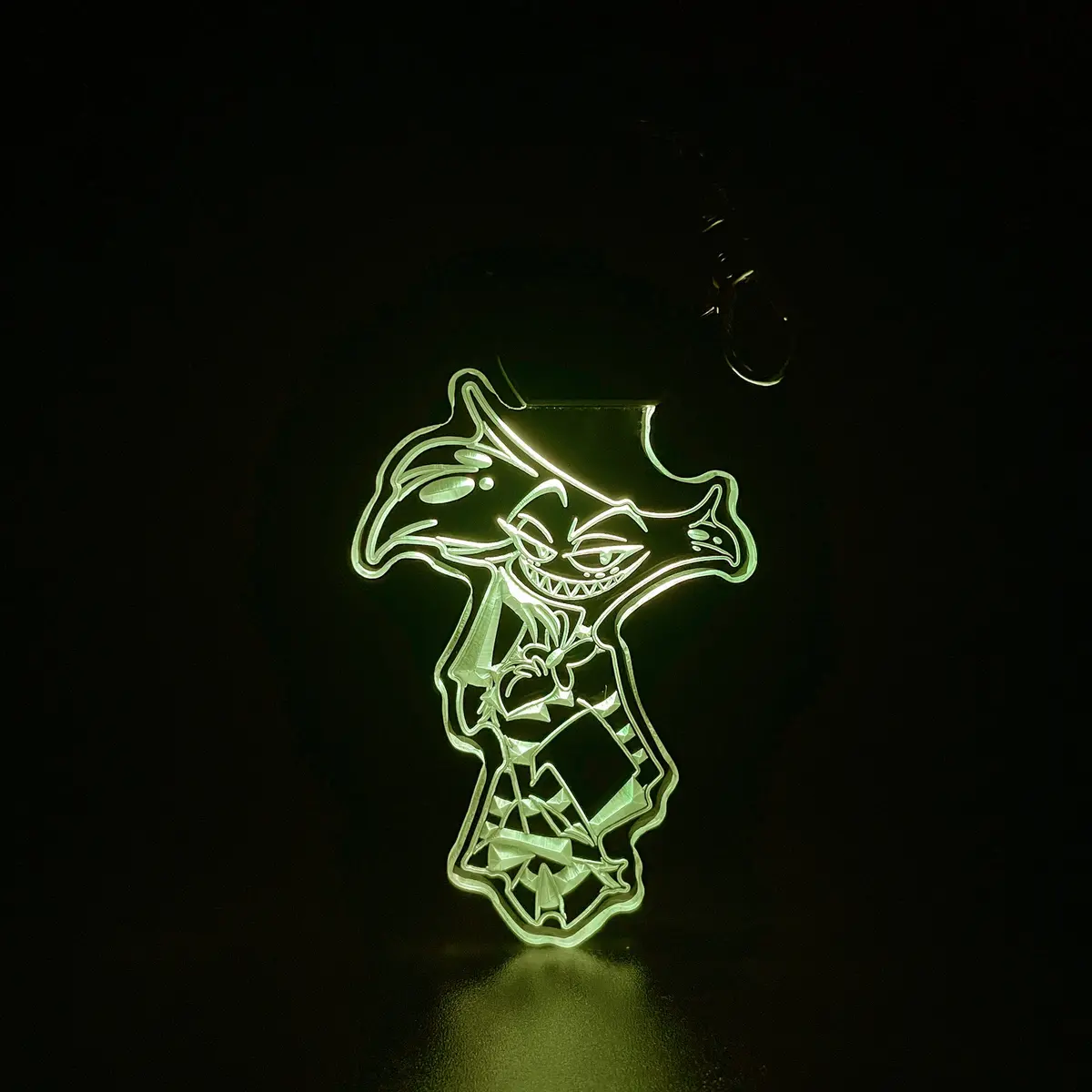 Angel Dust Hazbin Hotel Led Light Acrylic Keychain , Christmas Tree Ornament 1