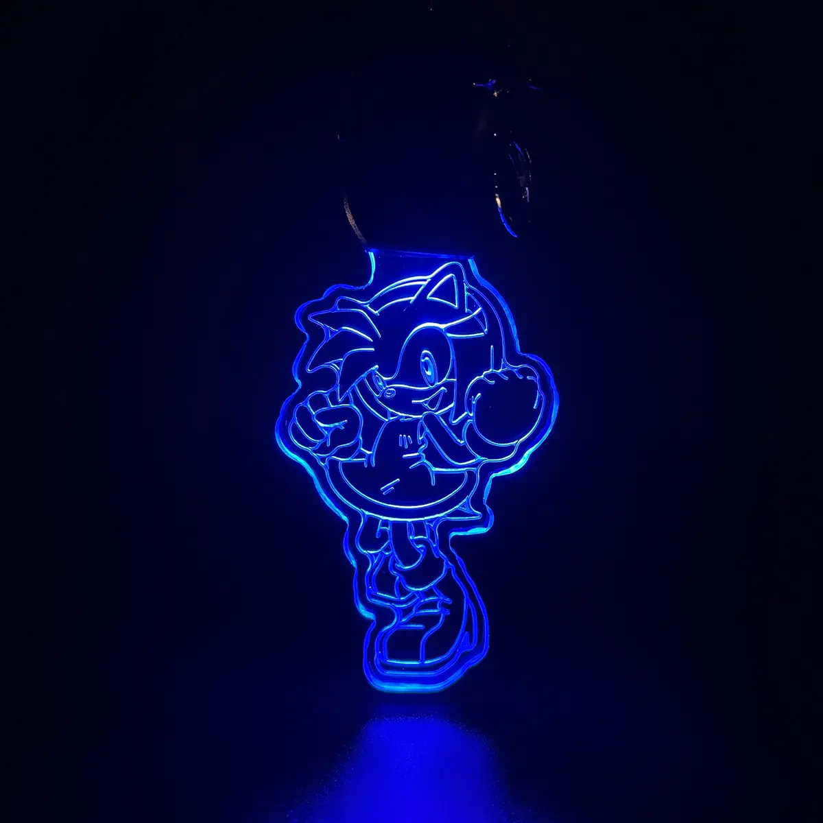 Amy Rose Led Light Acrylic Keychain , Christmas Tree Ornament 1