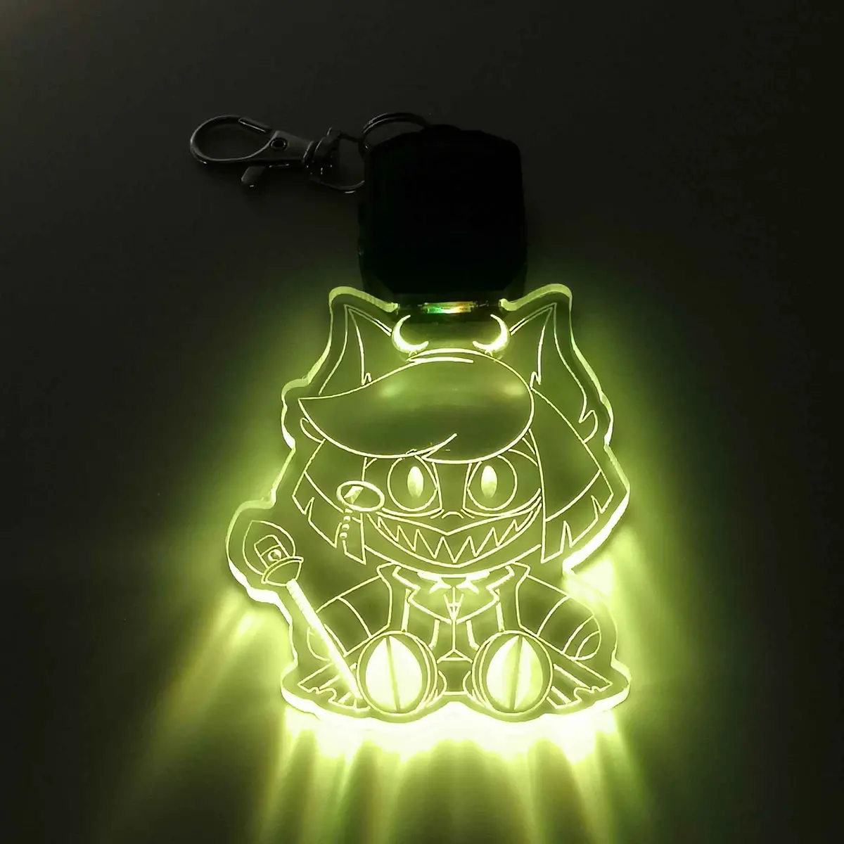 Alastor Hazbin Hotel Led Light Acrylic Keychain , Christmas Tree Ornament 2