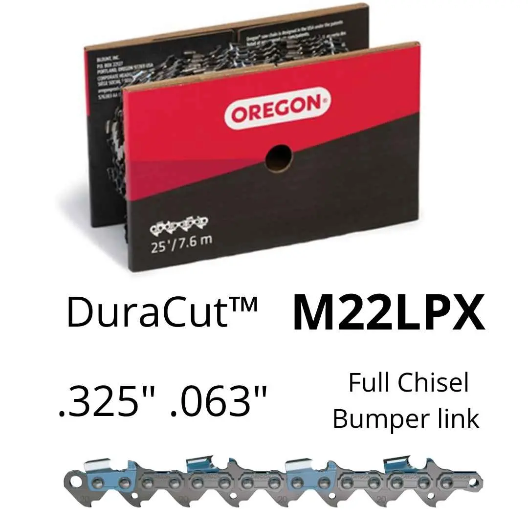 Oregon Chainsaw Chain M22lpx .325" .063" 25Ft Full Chisel 1