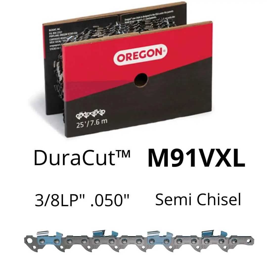 Oregon Chainsaw Chain M91vxl 3/8Lp" .050" 25Ft Semichisel 1