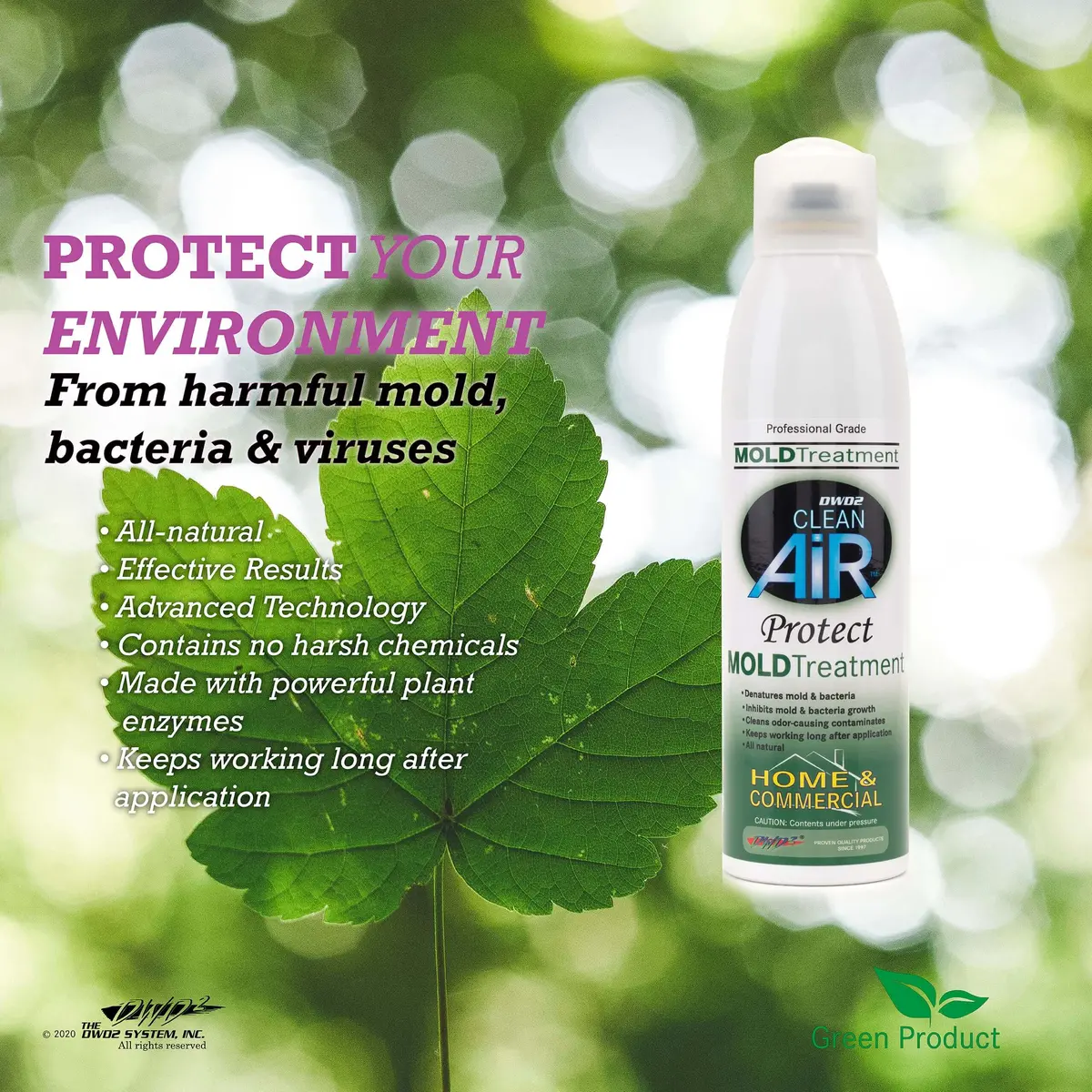 Home & Commercial Fogger For Mold - Odor – Plant-Based Enzymes | Dwd2 Protect™ 2