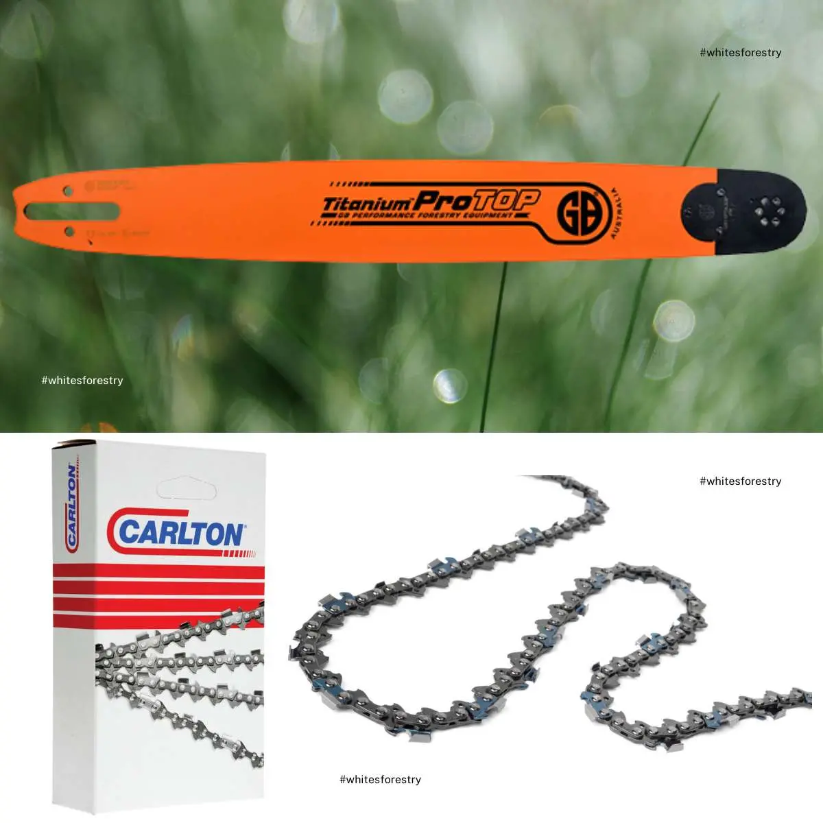Gb Protop Bar + Carlton Chain 3/8" .063" Fits Sn D025 Stihl 1