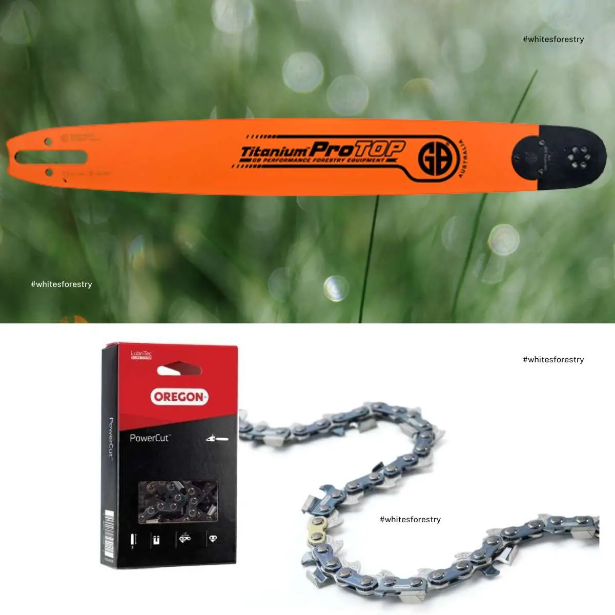 Gb Protop Bar + Oregon Powercut Chain 75Exl 3/8" .063" Fits Sn D025 Stihl 1