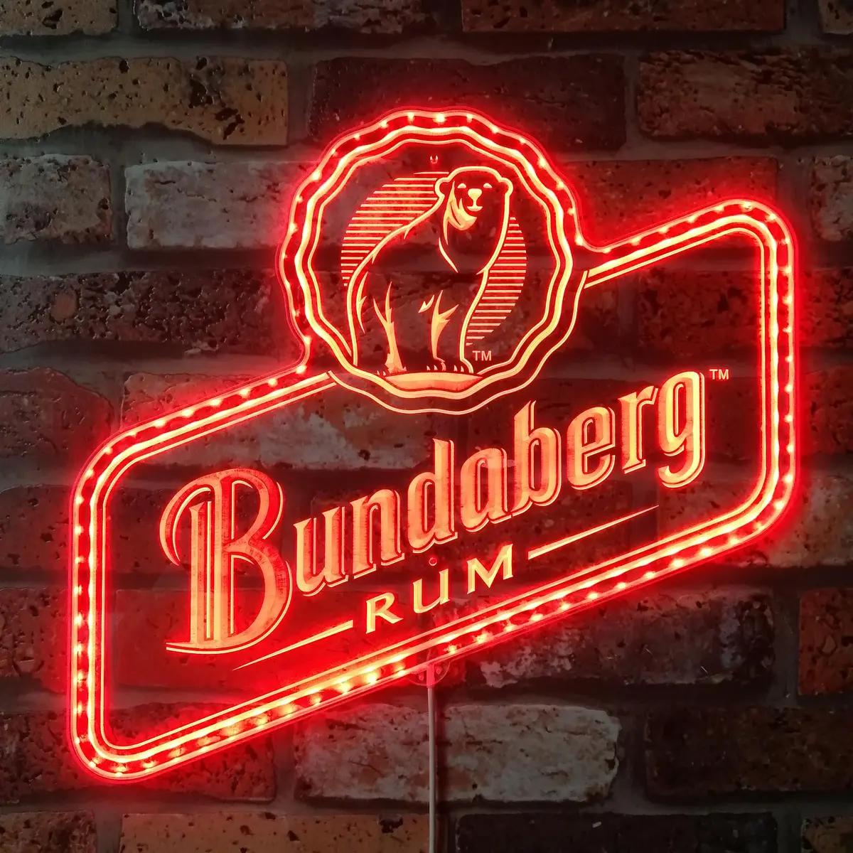 Bundaberg Rum Neon Led Sign With Dynamic Rgb Colors 3