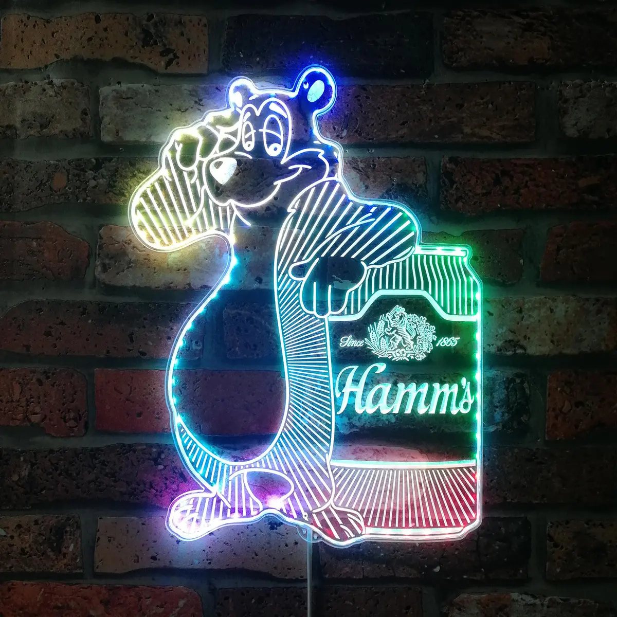 Hamms Beer Neon Led Sign With Dynamic Rgb Colors 1