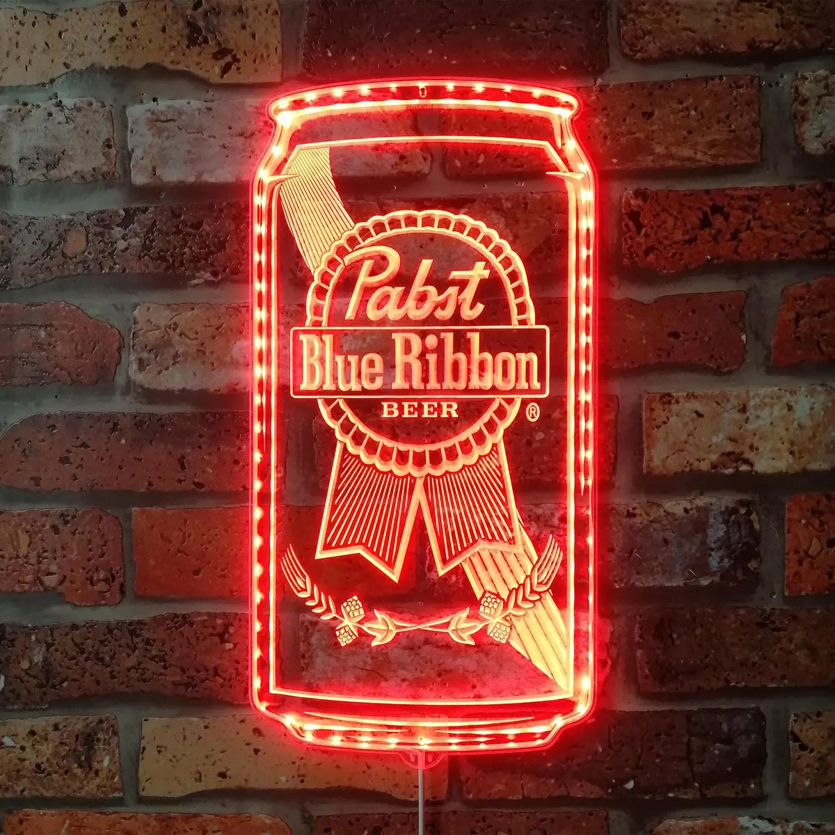 Pabst Blue Ribbon Pbr Neon Rgb Edge Lit Led Sign 3