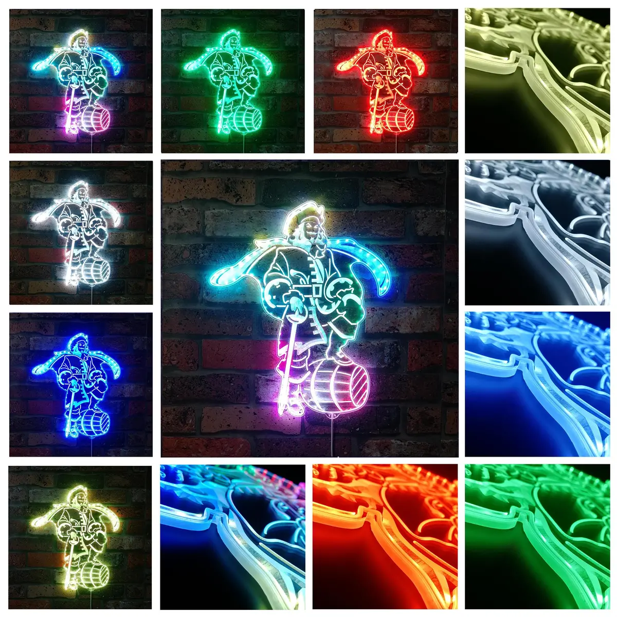 Captain Morgan Rum Bar Neon Led Sign With Dynamic Rgb Colors 2