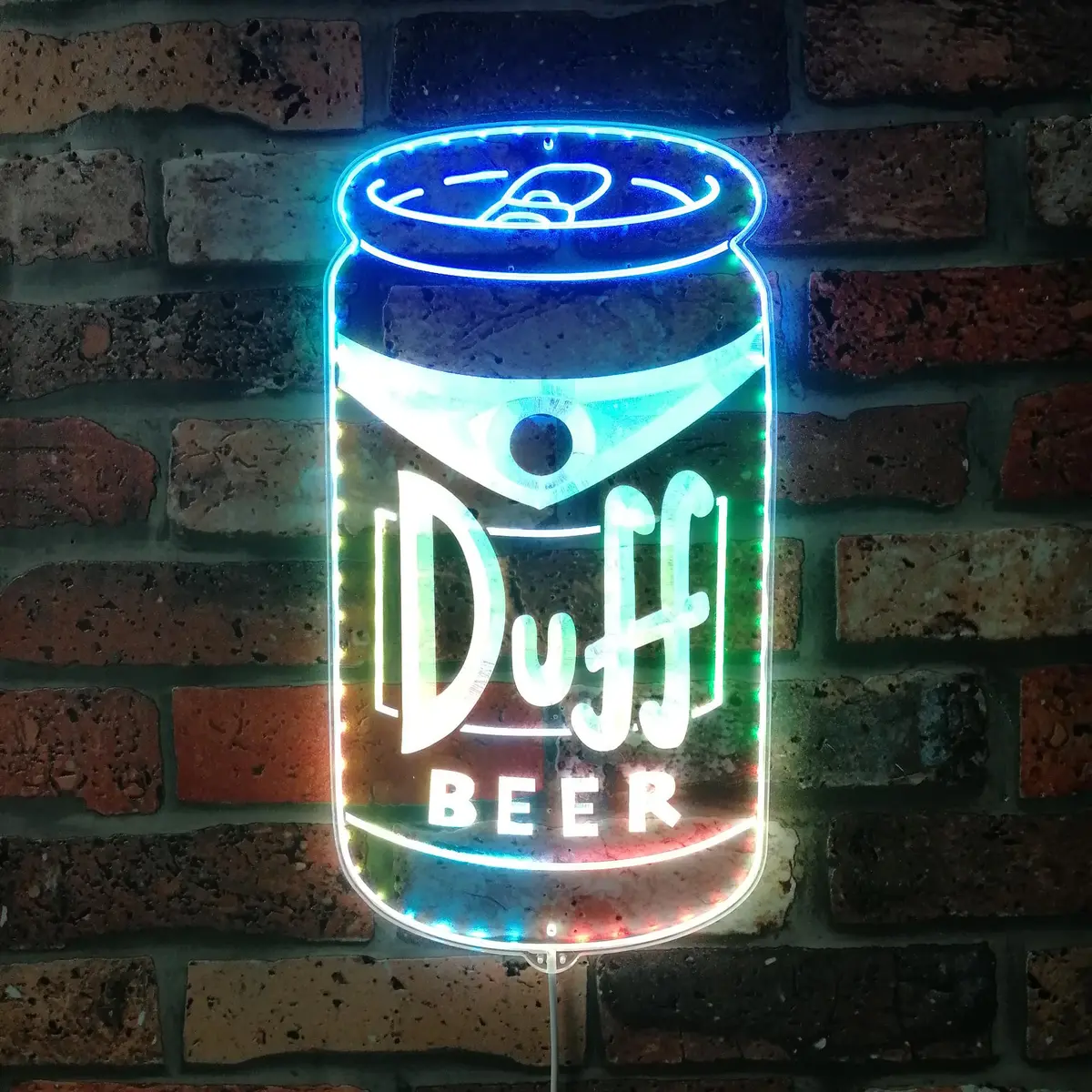 Duff Beer Neon Led Sign With Dynamic Rgb Colors 1