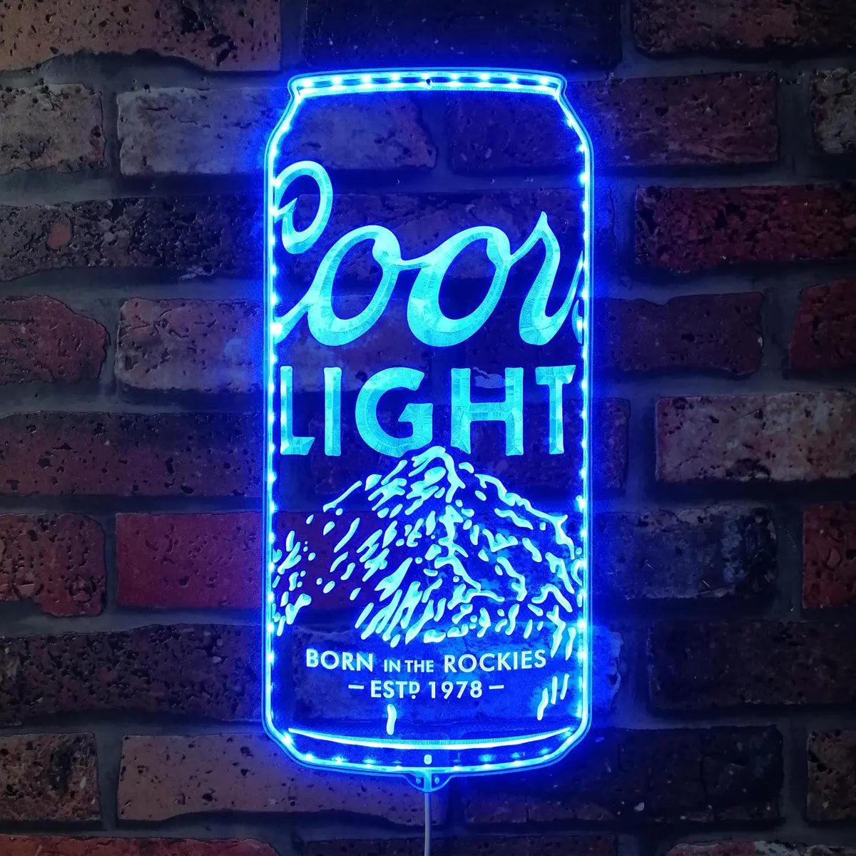 Coors Light Beer Can Neon Led Sign With Dynamic Rgb Colors 4