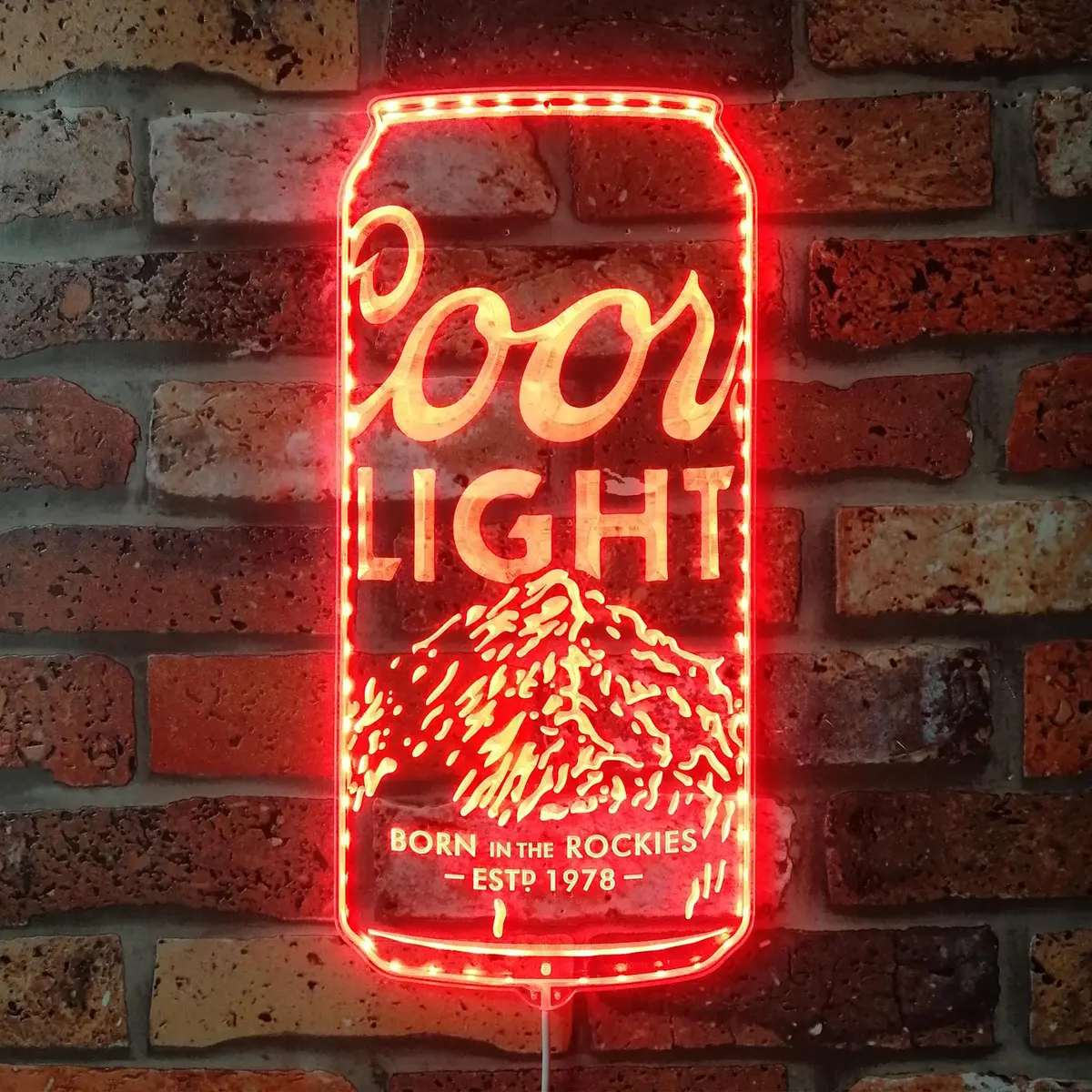 Coors Light Beer Can Neon Led Sign With Dynamic Rgb Colors 3