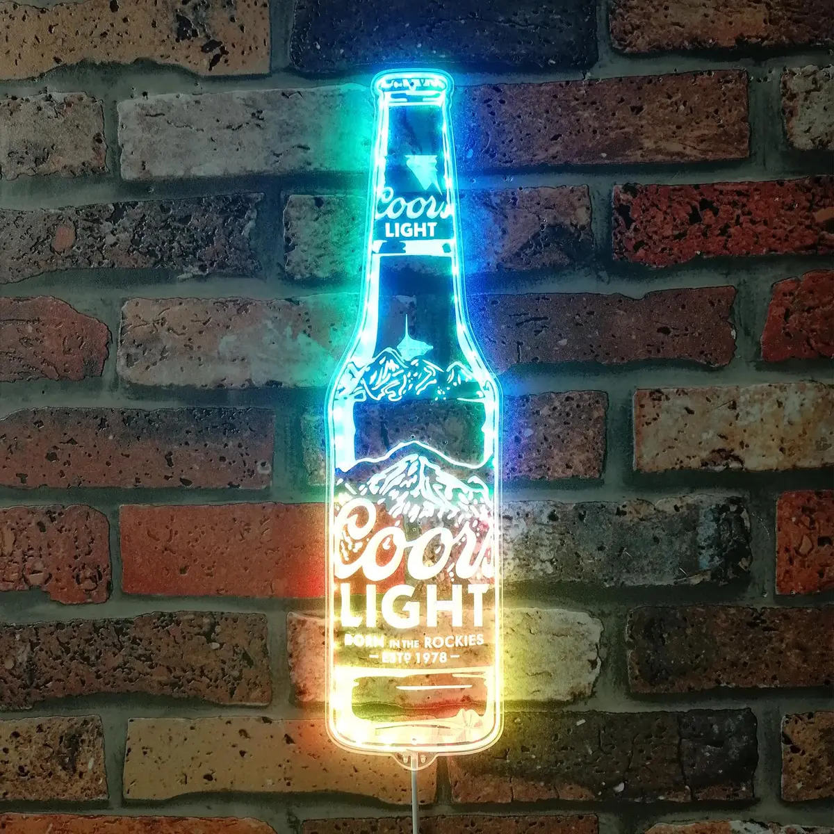 Coors Light Neon Led Sign With Dynamic Rgb Colors 1