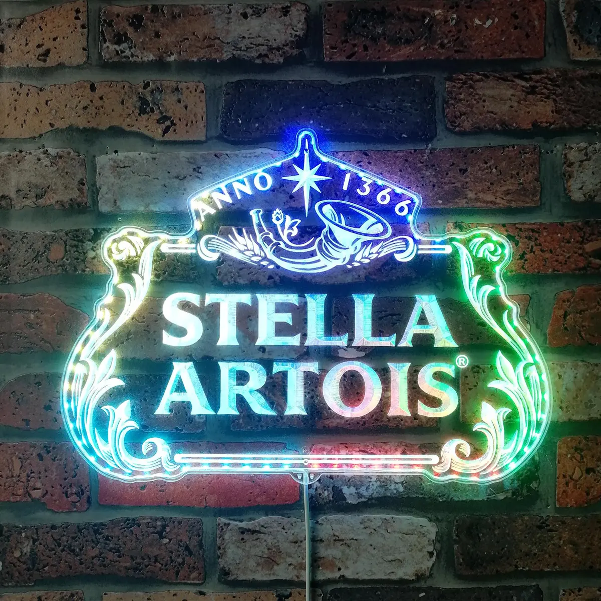 Stellar Artois Neon Led Sign With Dynamic Rgb Colors 1