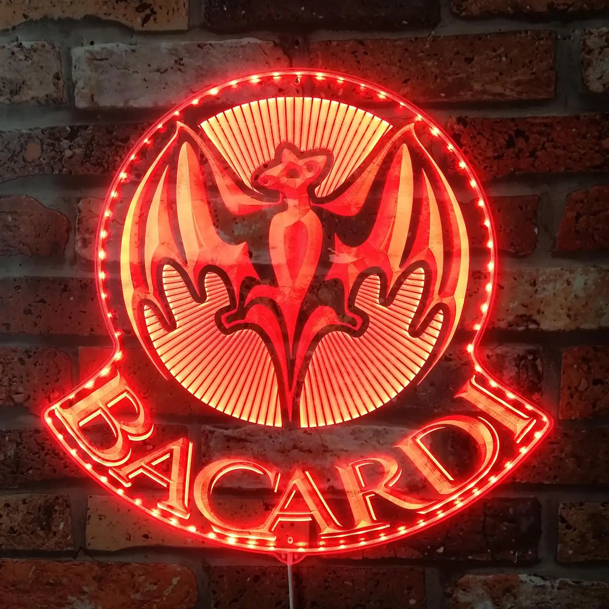 Bacardi Neon Led Sign With Dynamic Rgb Colors 3