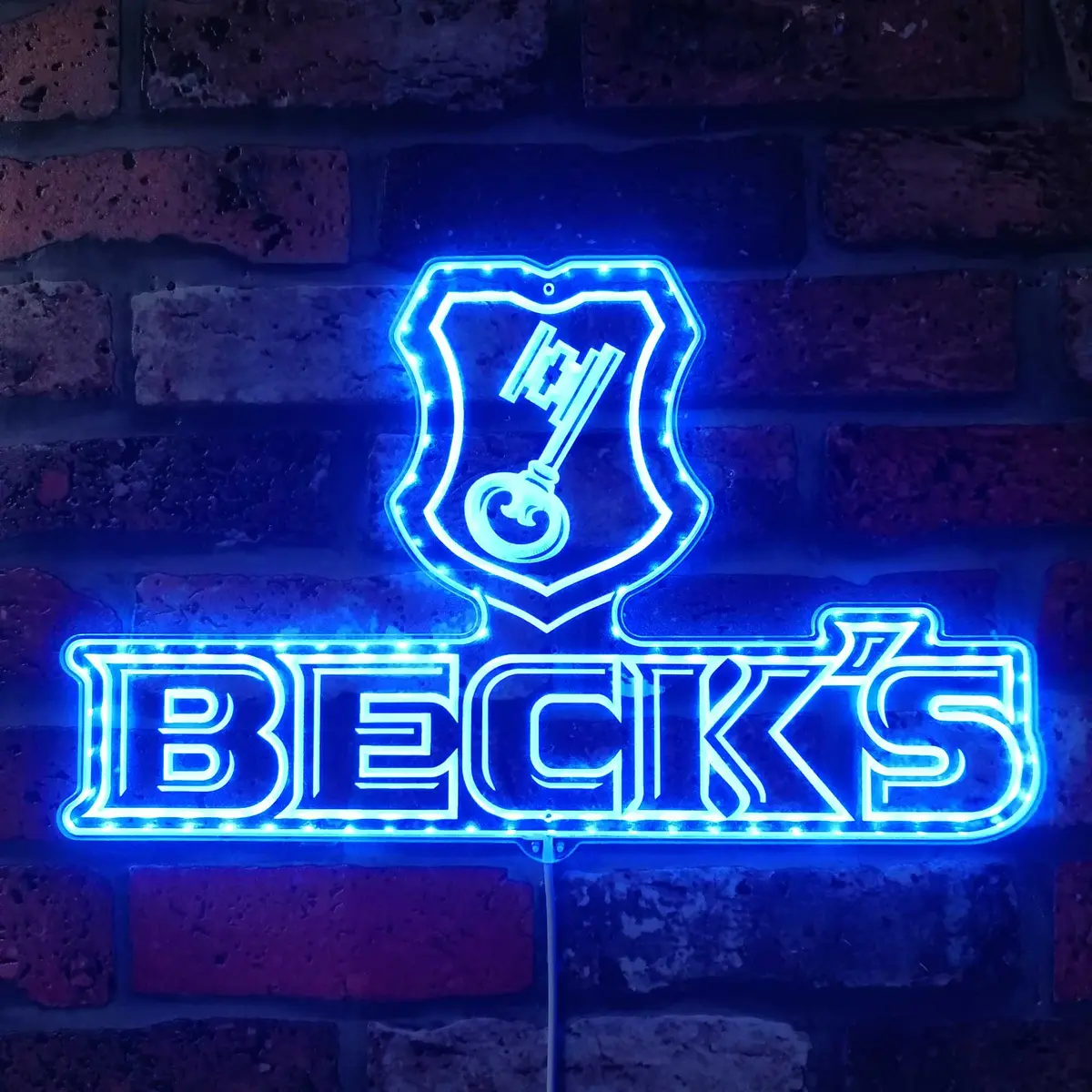 Beck's Neon Led Sign With Dynamic Rgb Colors 4