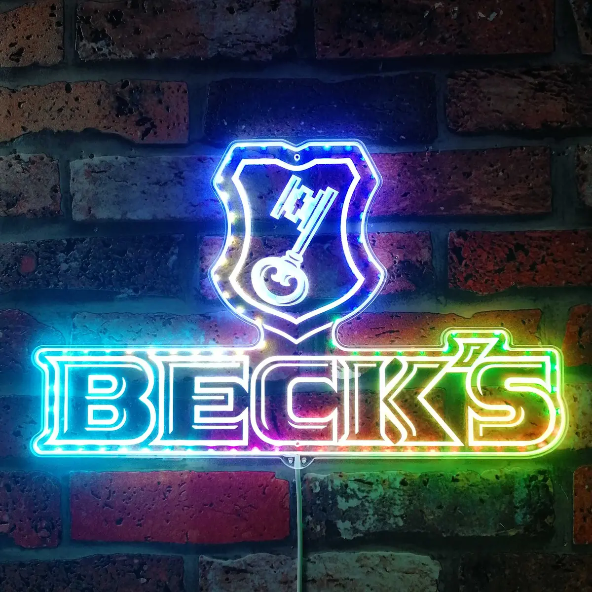 Beck's Neon Led Sign With Dynamic Rgb Colors 1