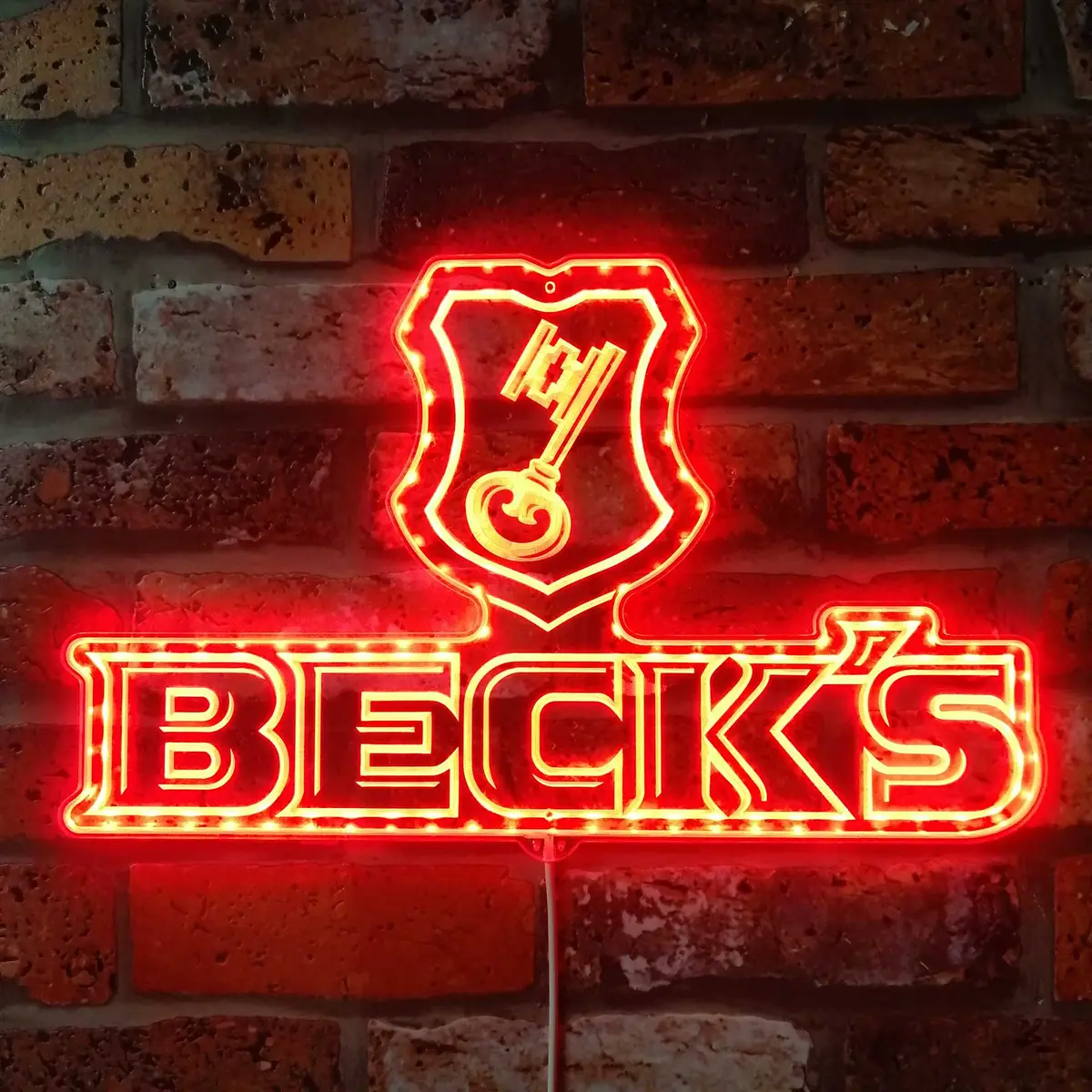 Beck's Neon Led Sign With Dynamic Rgb Colors 3