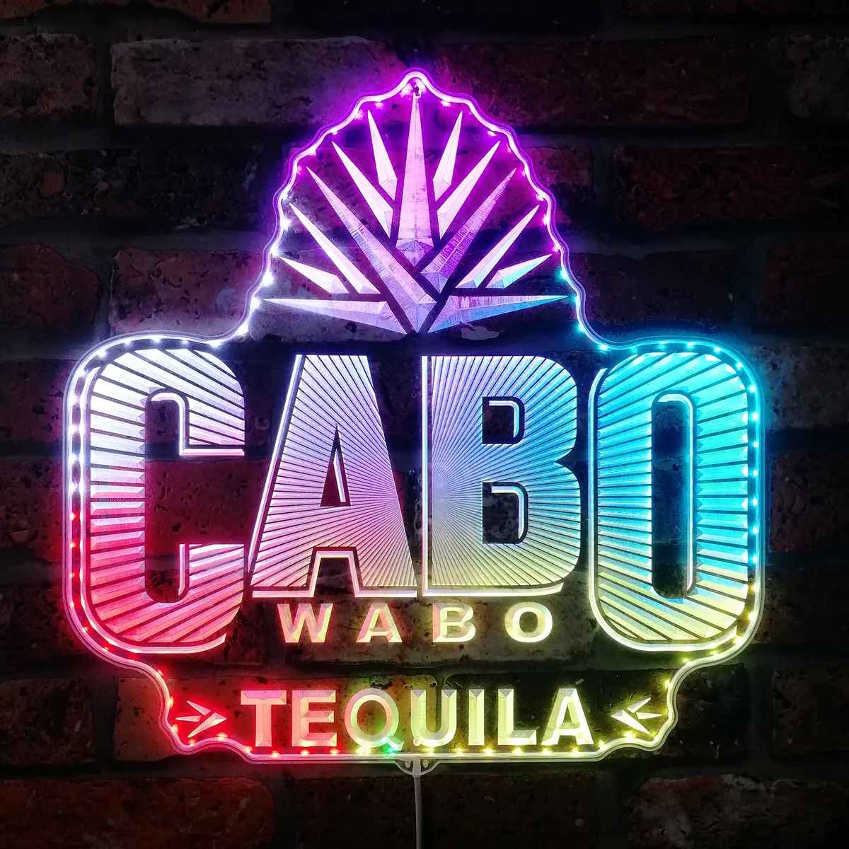 Cabo Tequila Neon Led Sign With Dynamic Rgb Colors 1