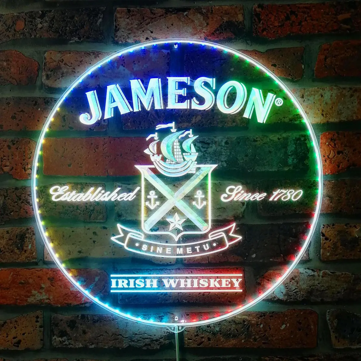 Jameson Irish Whisky Neon Neon Led Sign With Dynamic Rgb Colors 1