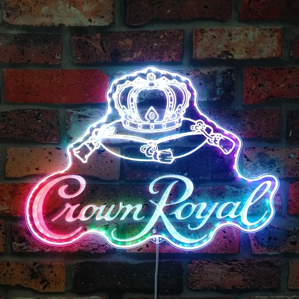 Crown Royal Neon Led Sign With Dynamic Rgb Colors 1