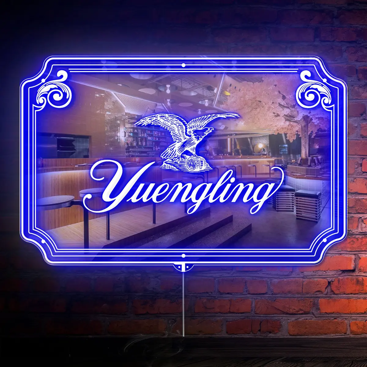 Yuengling  Rgb Led Neon Sign With Elegant Mirror Backing 1