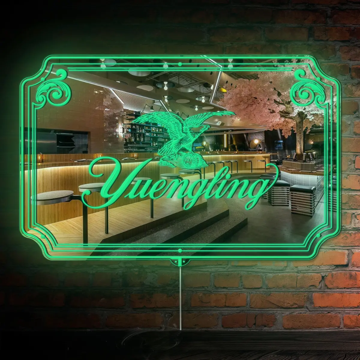 Yuengling Rgb Led Neon Sign With Elegant Mirror Backing 3