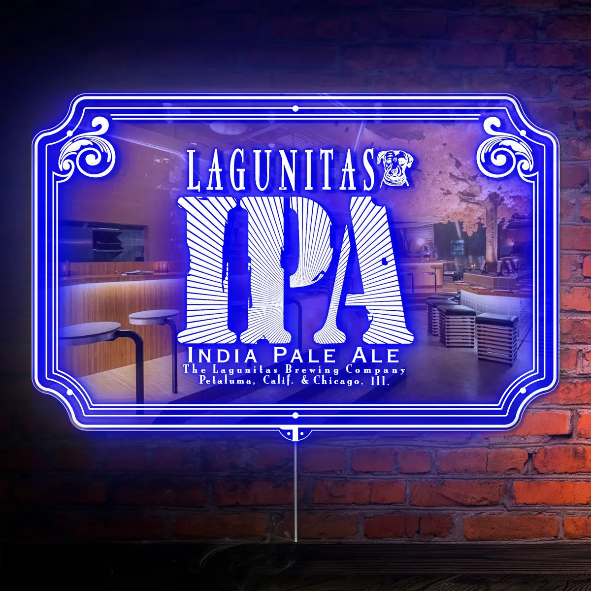 India Pale Ale Ipa Rgb Led Neon Sign With Elegant Mirror Backing 1