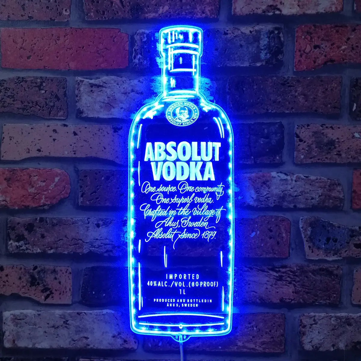 Absolut Vodka Neon Led Sign With Dynamic Rgb Colors 4