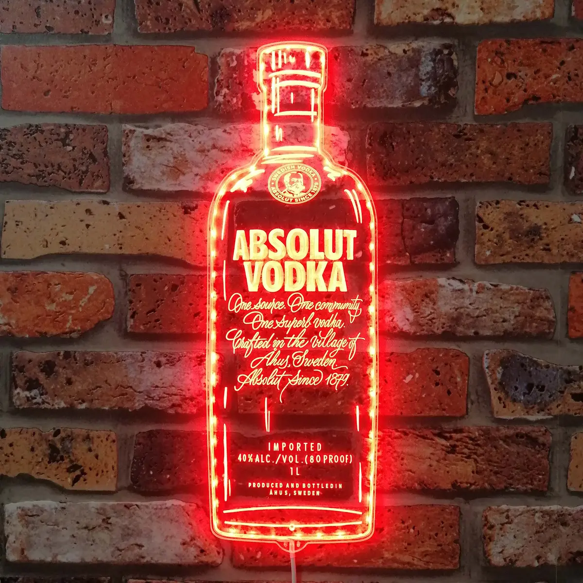 Absolut Vodka Neon Led Sign With Dynamic Rgb Colors 3