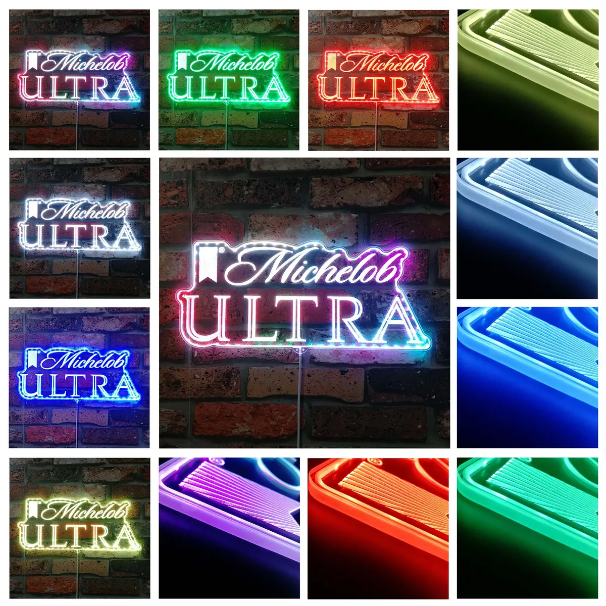Michelob Ultra Neon Led Sign With Dynamic Rgb Colors 2