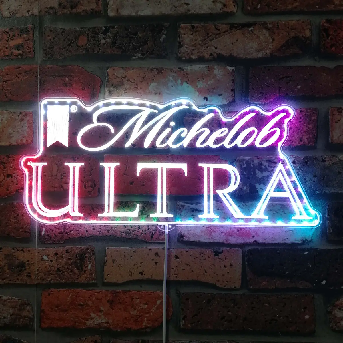 Michelob Ultra Neon Led Sign With Dynamic Rgb Colors 1