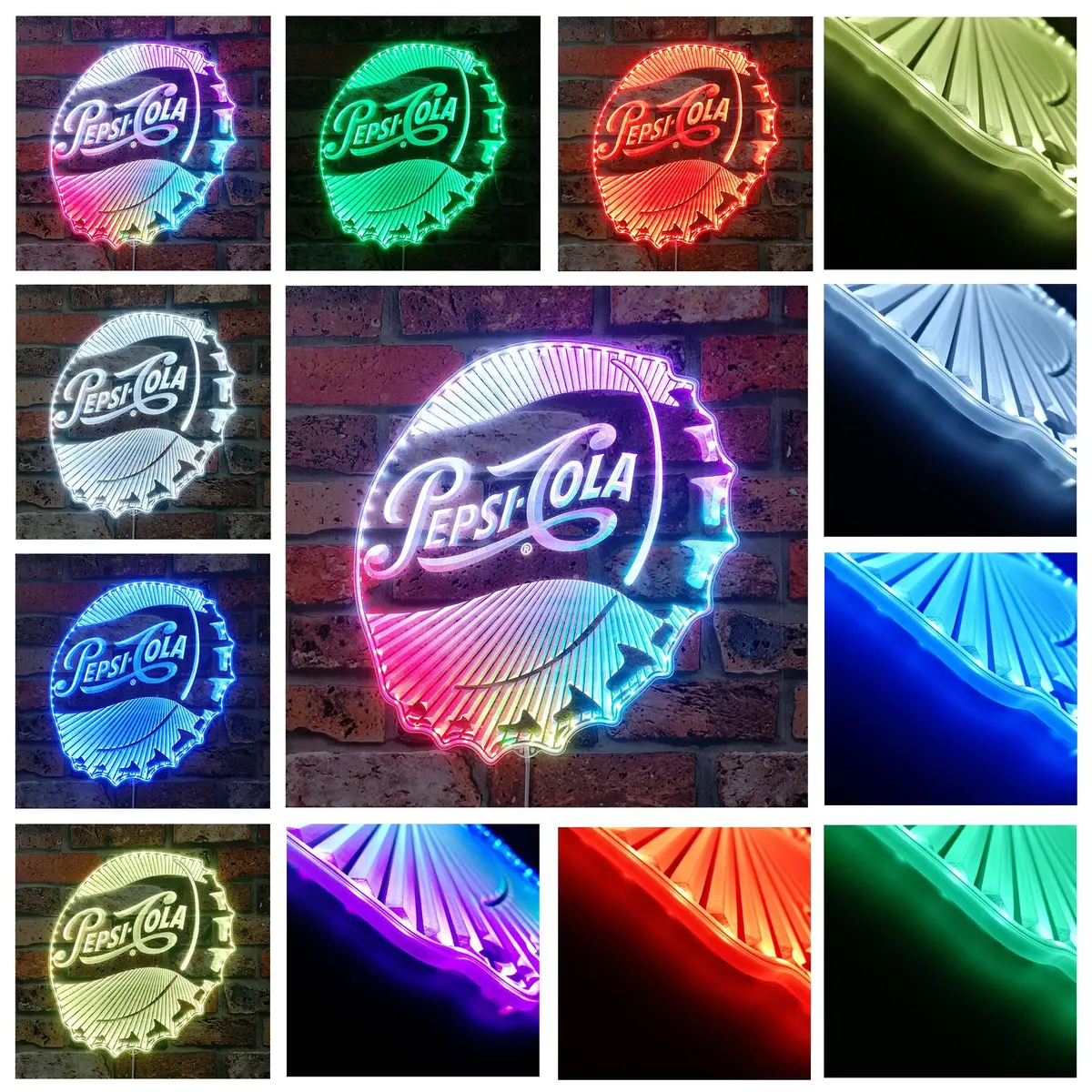 Pepsi Cola Neon Led Sign With Dynamic Rgb Colors 2