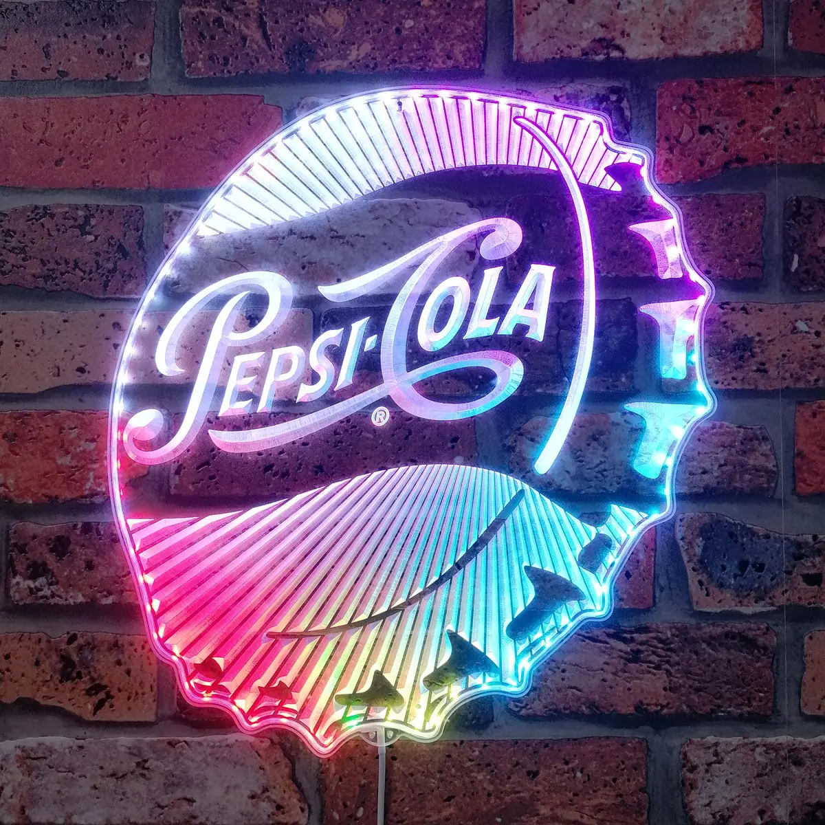 Pepsi Cola Neon Led Sign With Dynamic Rgb Colors 1