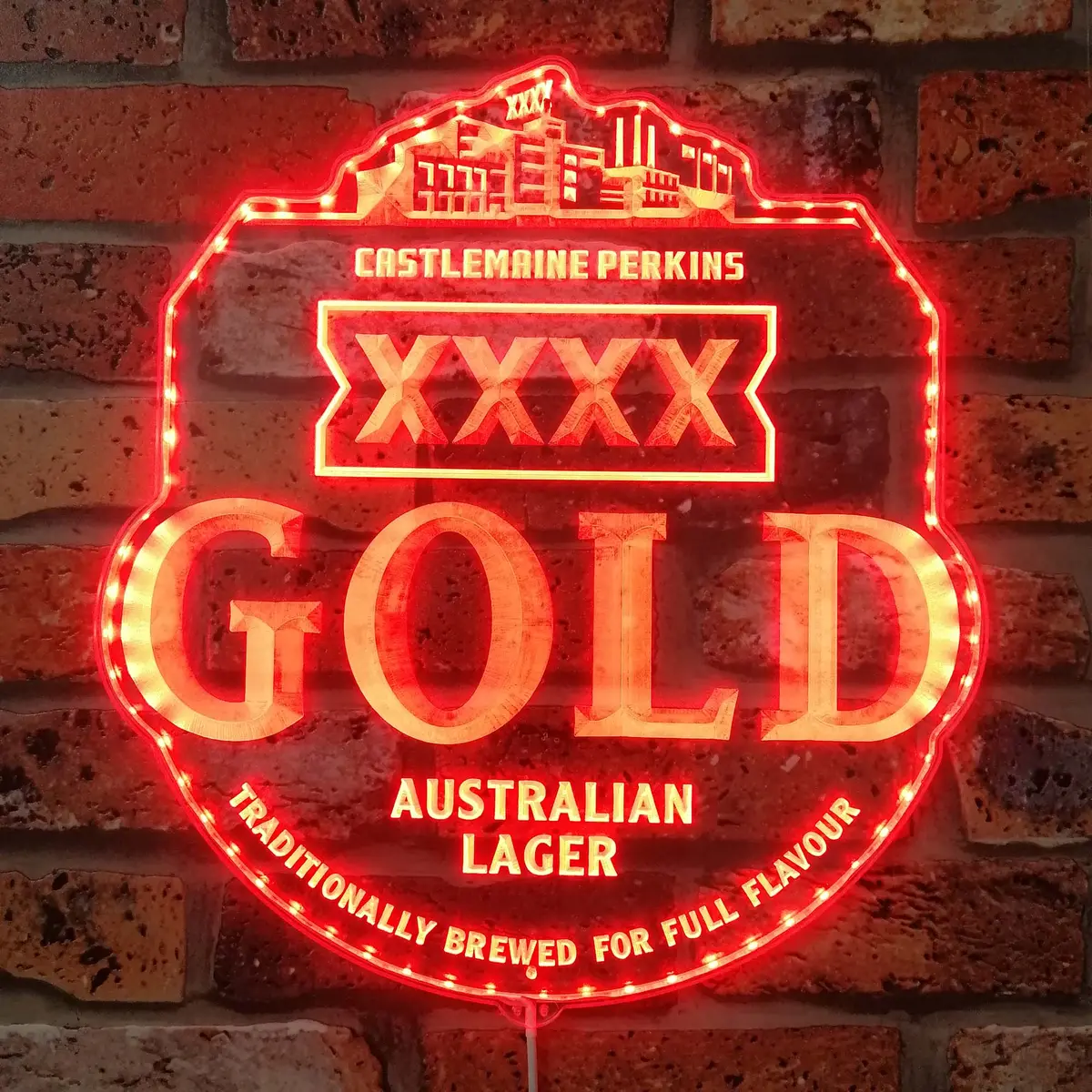 Xxxx Gold Beer Neon Led Sign With Dynamic Rgb Colors 3