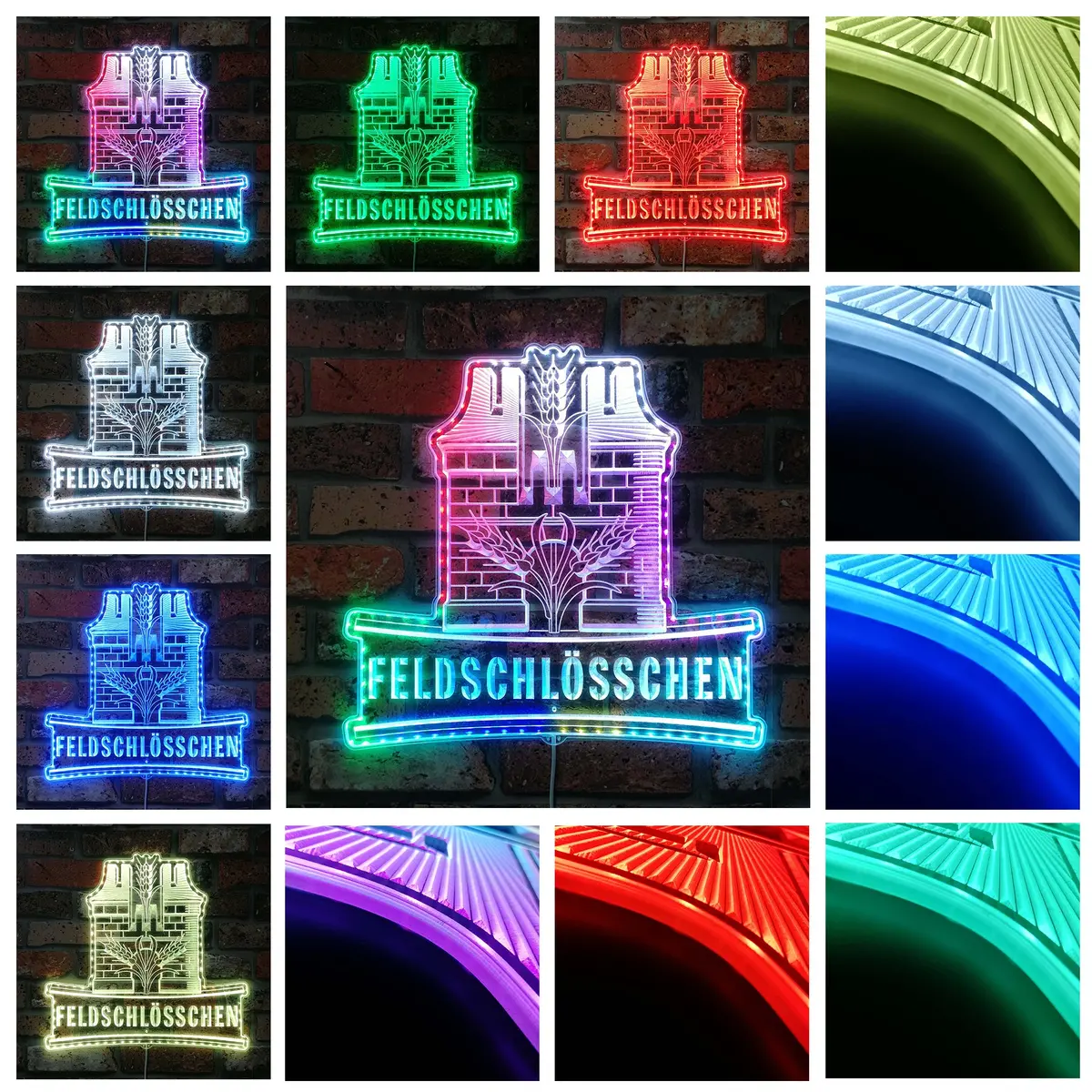Feldschlösschen Beer Neon Led Sign With Dynamic Rgb Colors 2