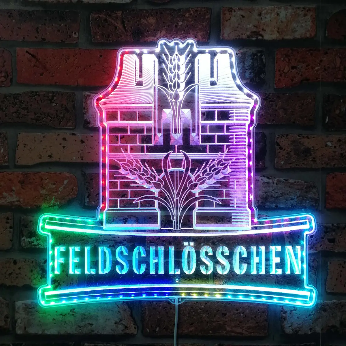 Feldschlösschen Beer Neon Led Sign With Dynamic Rgb Colors 1